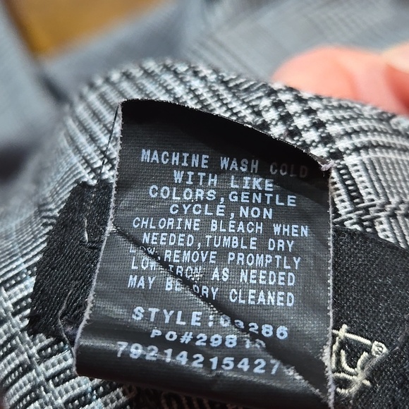 Star City Y2K Black And White Plaid Mid-Rise Cuffed Trouser Pants Size 7 - Picture 13 of 15